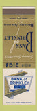 Matchbook Cover - Bank of Brinkley AR
