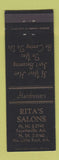 Matchbook Cover - Rita's Salon North Little Rock AR