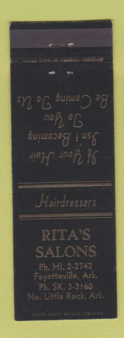 Matchbook Cover - Rita's Salon North Little Rock AR
