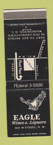 Matchbook Cover - Eagle Wines Liquors Washington DC