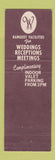 Matchbook Cover - Watergate Terrace Pastry Cakes Washington DC