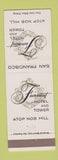 Matchbook Cover - Fairmont Hotel San Francisco CA