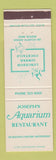 Matchbook Cover - Joseph's Aquarium Restaurant Boston MA