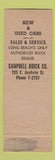 Matchbook Cover - Campbell Buick Long Beach CA