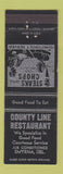 Matchbook Cover - County Line Restaurant Smyrna DE