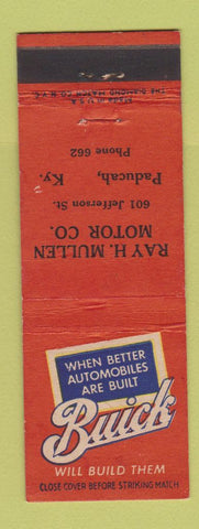 Matchbook Cover - Ray Mullen Buick Paducah KY