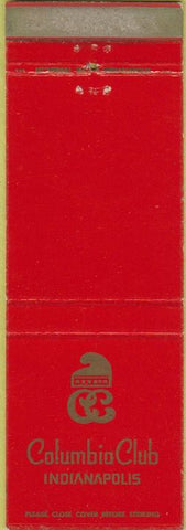 Matchbook Cover - Columbia Club Indianapolis IN