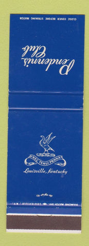 Matchbook Cover - Pendennis Club Louisville KY