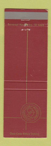 Matchbook Cover - University Club of Milwaukee WI