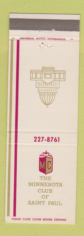 Matchbook Cover - Minnesota Club of St Paul MN