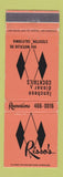 Matchbook Cover - Risso's Restaurant Stockton CA