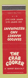 Matchbook Cover - The Crab Cooker Newport Beach CA