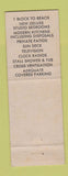 Matchbook Cover - Seaview Motor Hotel Apartments Santa Monica CA