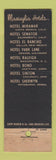 Matchbook Cover - Hotel Miramar Santa Monica CA