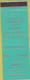 Matchbook Cover - Eric Young Funeral Home Green Springs OH