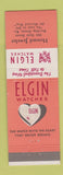 Matchbook Cover - Elgin Watches Howard Jeweler Bowling Green KY