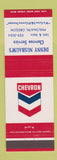 Matchbook Cover - Chevron oil gas Denny Nusbaum's Philomath OR