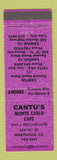 Matchbook Cover - Cantu's Monte Carlo Cafe Marysville CA girlie