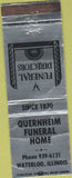 Matchbook Cover - Quernheim Funeral Home Waterloo IL WORN