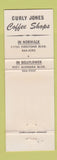Matchbook Cover - Curly Jones Prime Rib West Downey CA