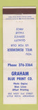 Matchbook Cover - Graham Blue Print Company Little Rock AR