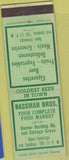 Matchbook Cover - Bassman Bros Grocery Des Moines IA