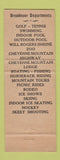 Matchbook Cover - The Broadmoor Hotel Colorado Springs