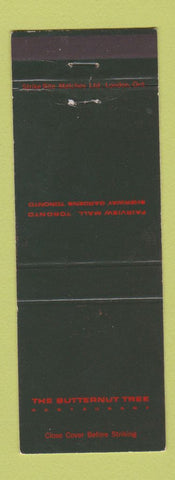 Matchbook Cover - Butternut Tree Restaurant Toronto ON WEAR