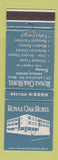 Matchbook Cover - Royal Oak Hotel Oakville ON