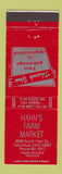 Matchbook Cover - Hahn's Farm Market Columbus OH
