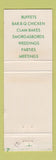Matchbook Cover - Houck's Catering Boyertown PA Inn