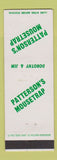 Matchbook Cover - Patterson's Mousetrap Portola CA