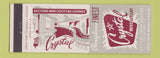 Matchbook Cover - Crystal Restaurant Reading PA
