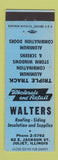 Matchbook Cover - Walters Roofing Siding Joliet IL