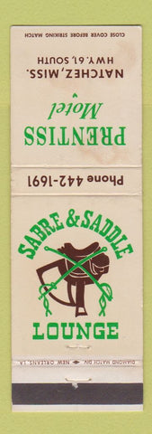 Matchbook Cover - Prentiss Motel Natchez MS WEAR