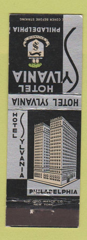 Matchbook Cover - Hotel Sylvania Philadelphia PA
