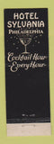 Matchbook Cover - Hotel Sylvania Philadelphia PA