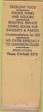 Matchbook Cover - El Jardin Mexican food girlie BOBTAIL