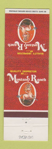 Matchbook Cover - Mustang Ranch Las Vegas NV girlie