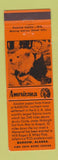 Matchbook Cover - Barrow AK Perkins Americana ORANGE