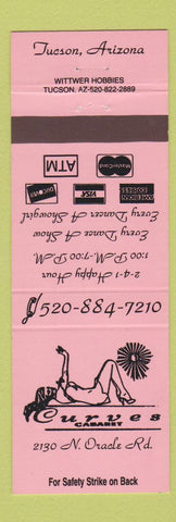 Matchbook Cover - Curves Cabaret Strip Club girlie Tucson AZ