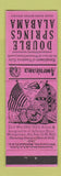 Matchbook Cover - Double Springs AL Freestone Cafe Perkins Americana PINK