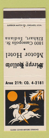 Matchbook Cover - Sleepy Hollow Motor Hotel Elkhart IN