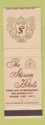 Matchbook Cover - Skirvin Hotels Oklahoma City OK