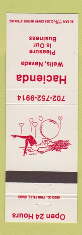Matchbook Cover - Hacienda Strip Club? Wells NV girlie