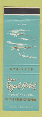 Matchbook Cover - New Royal Hotel Rupert BC
