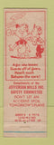Matchbook Cover - Jeferson Mills Safety Committee