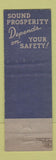 Matchbook Cover - Carbide and Carbon Chemicals Corp Safety WEAR
