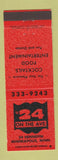 Matchbook Cover - #24 on the Ave Minneapolis MN