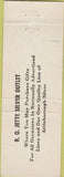 Matchbook Cover - Jette Co Silver Outlet North Attleboro MA